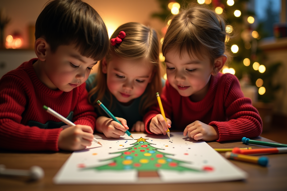 Émerveillez vos fêtes avec un coloriage de sapin de Noël unique et éclatant