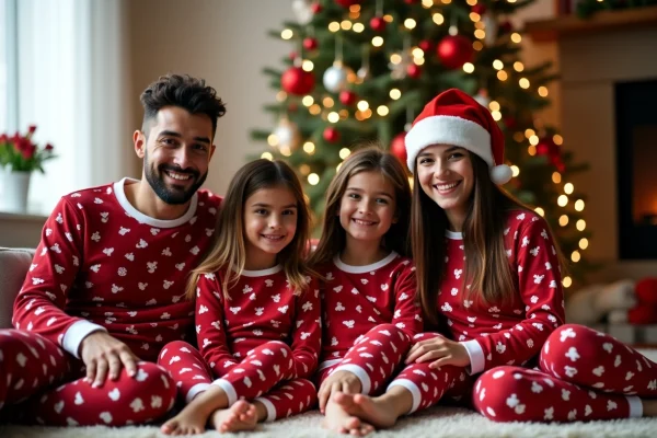 Choisir le pyjama de Noël pour la famille : guide des matières et motifs